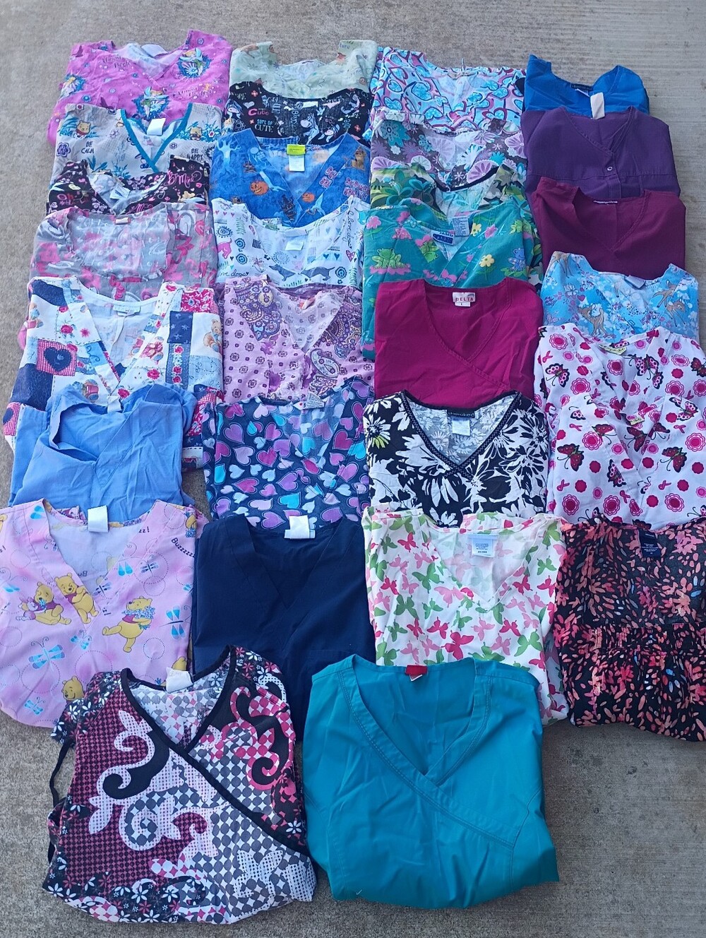 Assorted 30 Scrub Tops – Multicolor